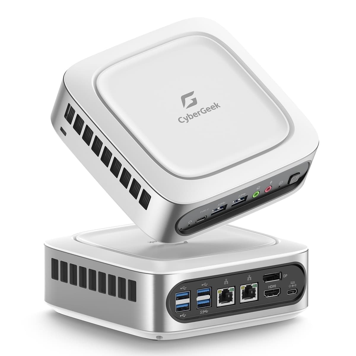 CyberGeek Mini PC con Linux preinstalado, Intel i9-11900H de 11.ª gen (8C/16T, hasta 4.9 GHz), mini computadora para gaming, 32 GB RAM, SSD PCIe 2 TB, triple pantalla 4K, LAN dual, 6 puertos USB, Wi-Fi 6, BT 5.2, mini servidor T1
