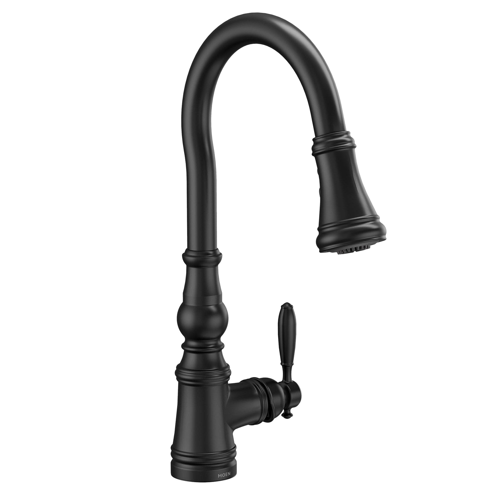 Moen Weymouth Shepherd's Hook Pulldown Matte Black S73004BL