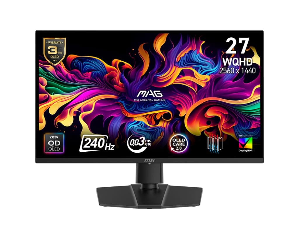 msi MAG 271QP QD-OLED X24 - Monitor Gaming 27" QHD QD-OLED 240Hz 0.03ms