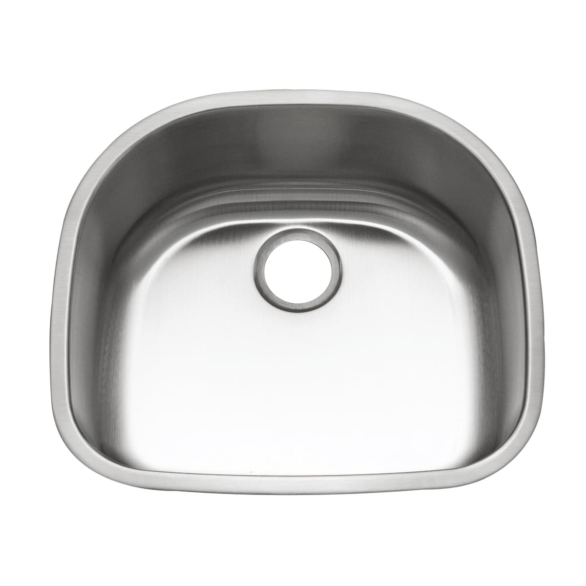 Houzer Eston - Fregadero de acero inoxidable 24" undermount, cubeta simple STS-1400-20