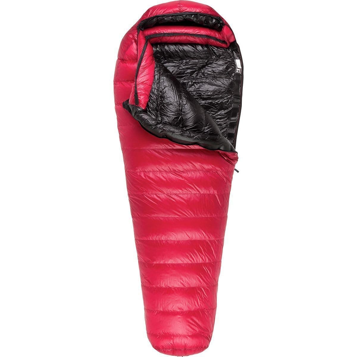Western Mountaineering Alpinlite Sleeping Bag: Saco de dormir 20F Pluma Cranberry, 6ft/Cremallera izquierda 60ALPILZ