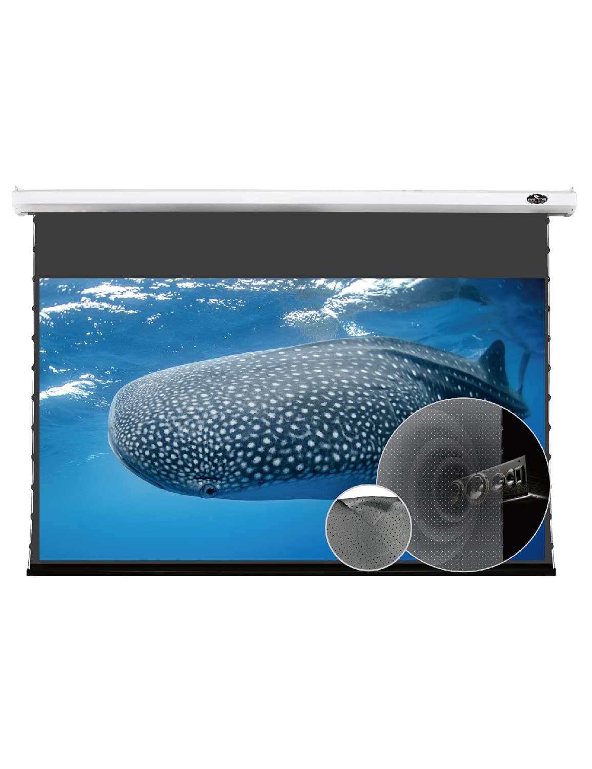 VIVID STORM SINCE 2004 Pantalla motorizada VIVIDSTORM 110" ALR acústicamente transparente para proyectores de tiro normal V6JLPALR110H