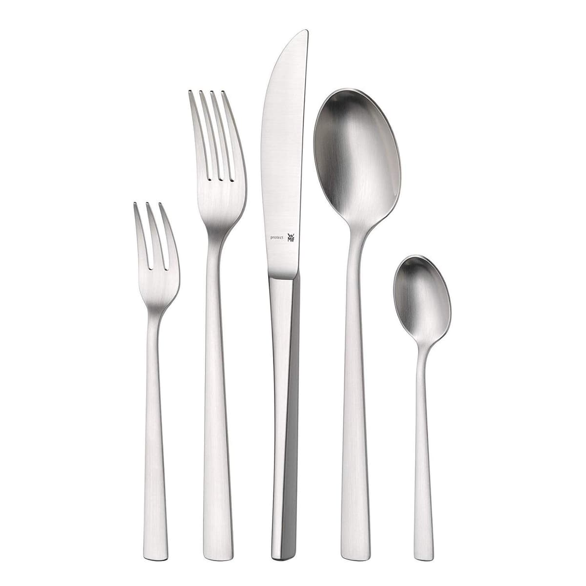 Set de cubiertos WMF Corvo Cromargan Protect 60 piezas para 12 personas, plateado 1158009339