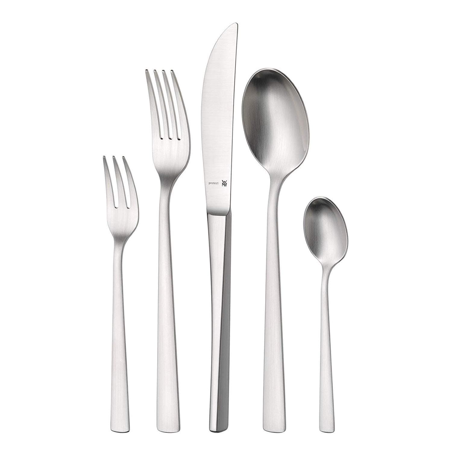 Set de cubiertos WMF Corvo Cromargan Protect 60 piezas para 12 personas, plateado 1158009339