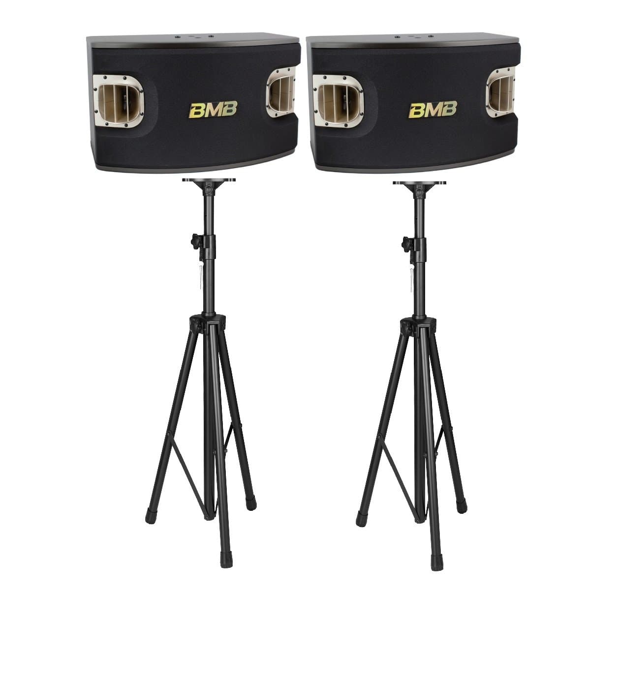 BMB CSV-900 Parlantes Bass Reflex 12" 3-Vías 1200W (Par) con 2 Soportes Tripié HBMBSP0900 HACESS0689X2