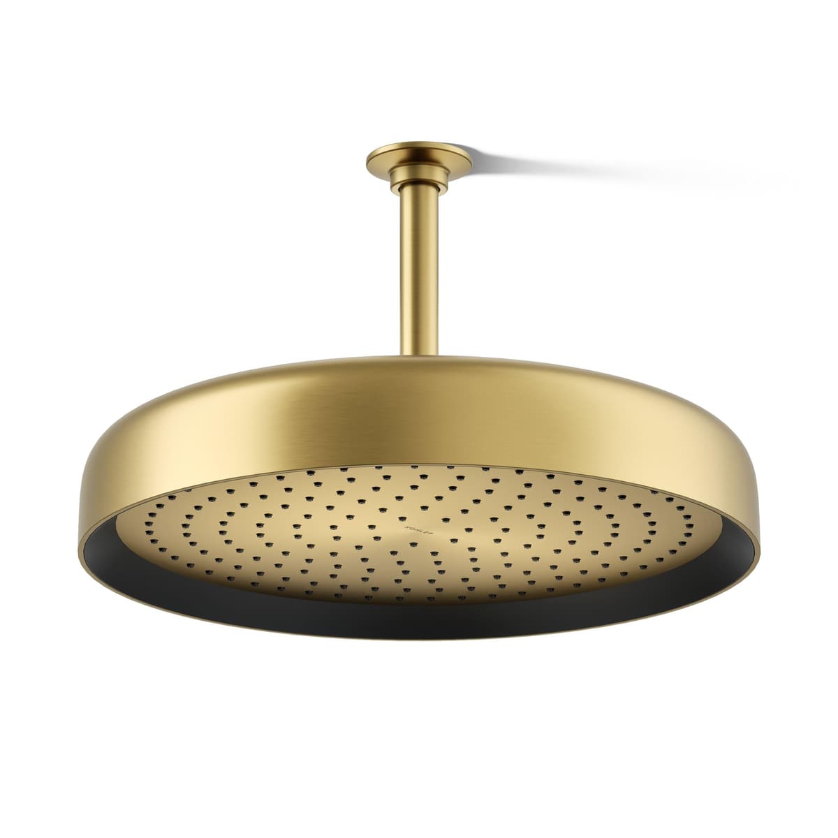 Kohler 26292-2MB Statement cabezal de lluvia redondo de 14" de función única, 2.5 gpm, Vibrant Brushed Moderne Brass