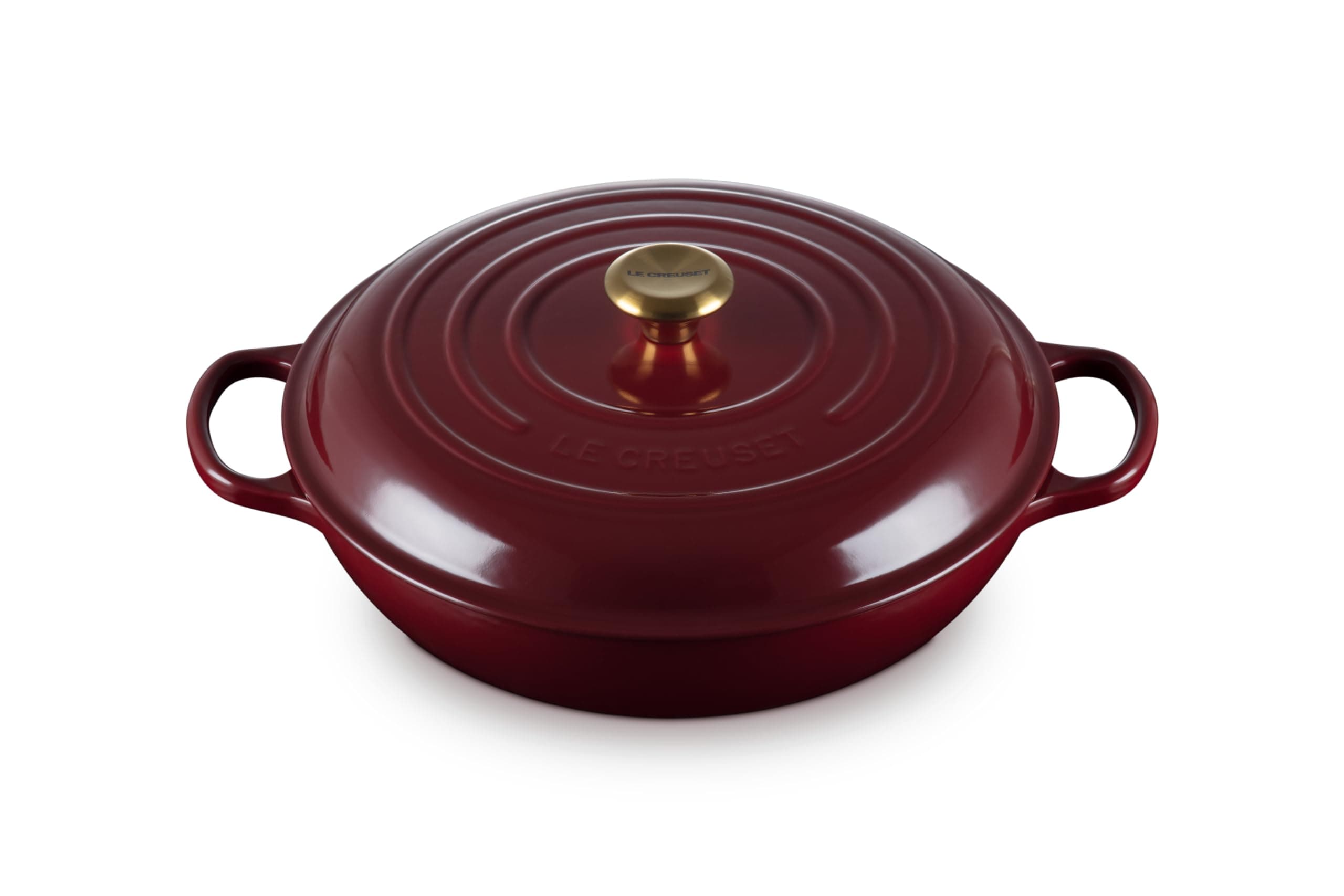 Le Creuset Braiser 3.5 qt Enameled Cast Iron Garnet 21180030949051