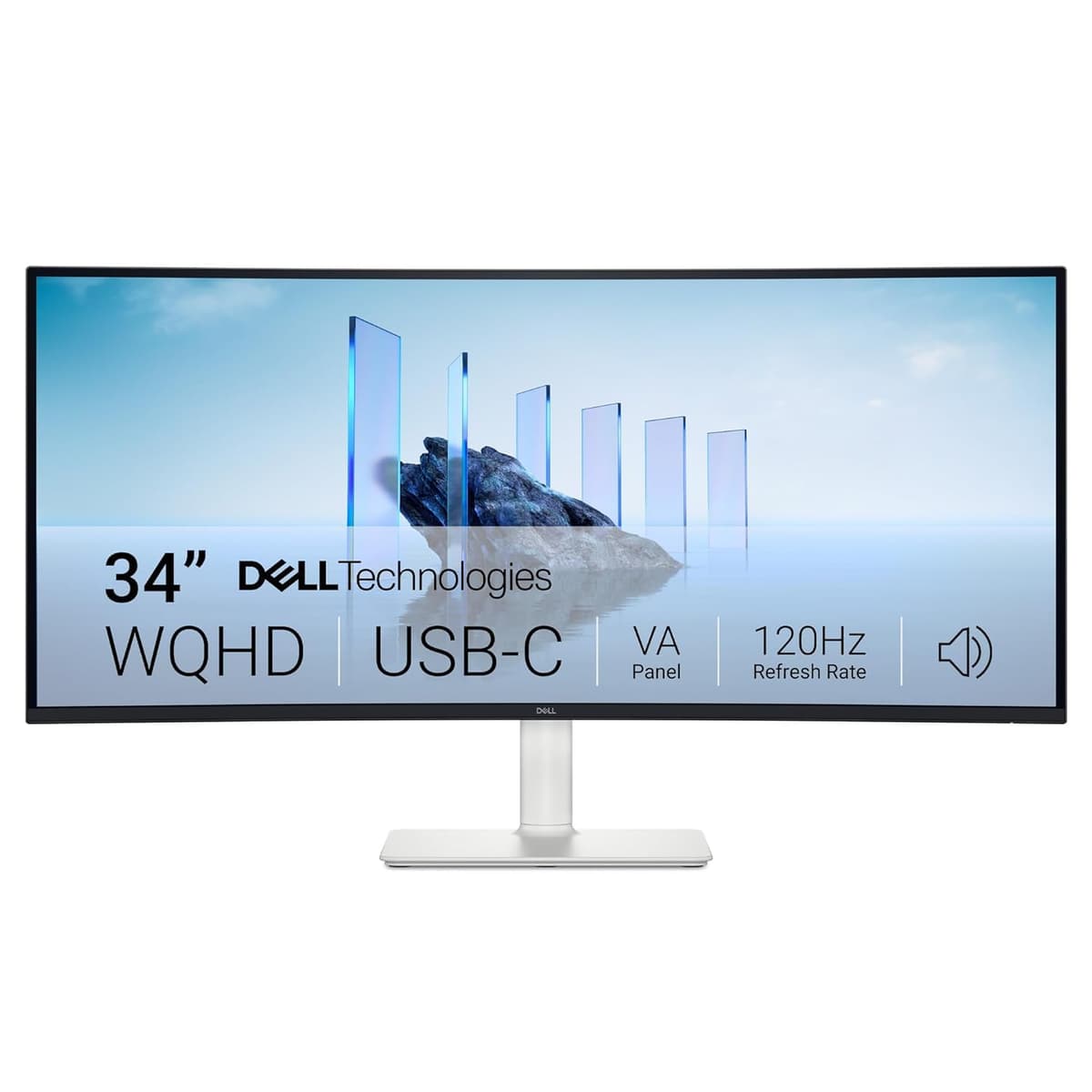 Dell 34 Plus S3425DW - Monitor curvo 34" WQHD 120Hz USB-C con altavoces J7WG8
