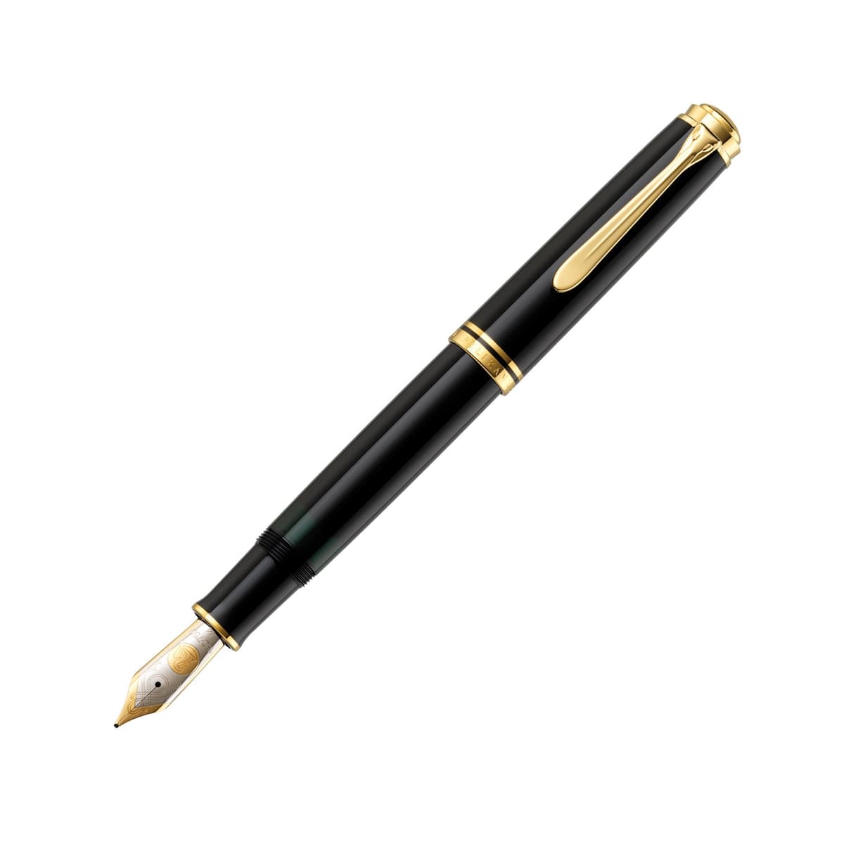 Pelikan M1000 Pluma Fuente Punto M (Medio) Negra 987396