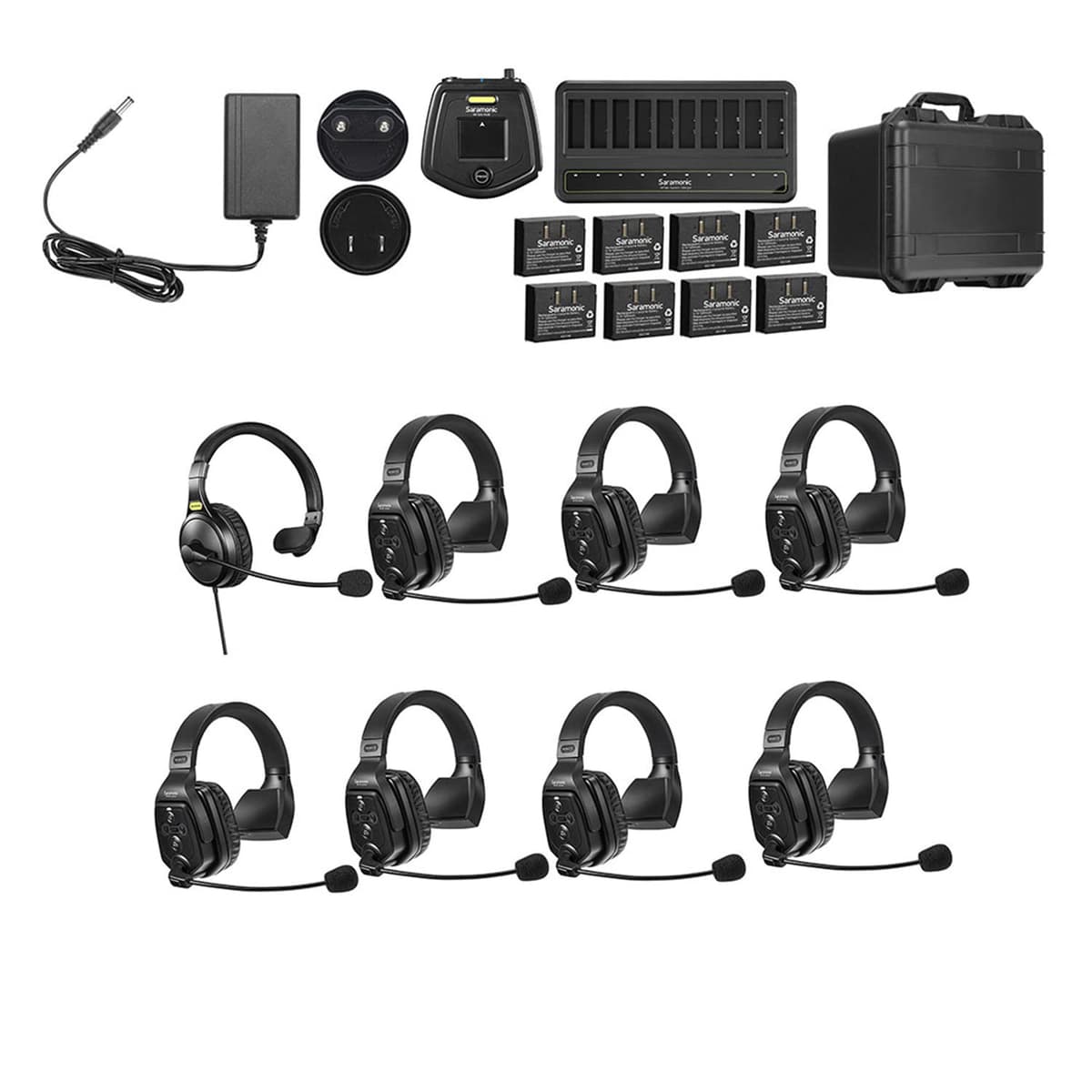 Saramonic WiTalk-WT8S Sistema inalámbrico intercomunicador para 8 personas, single-ear 1.9GHz