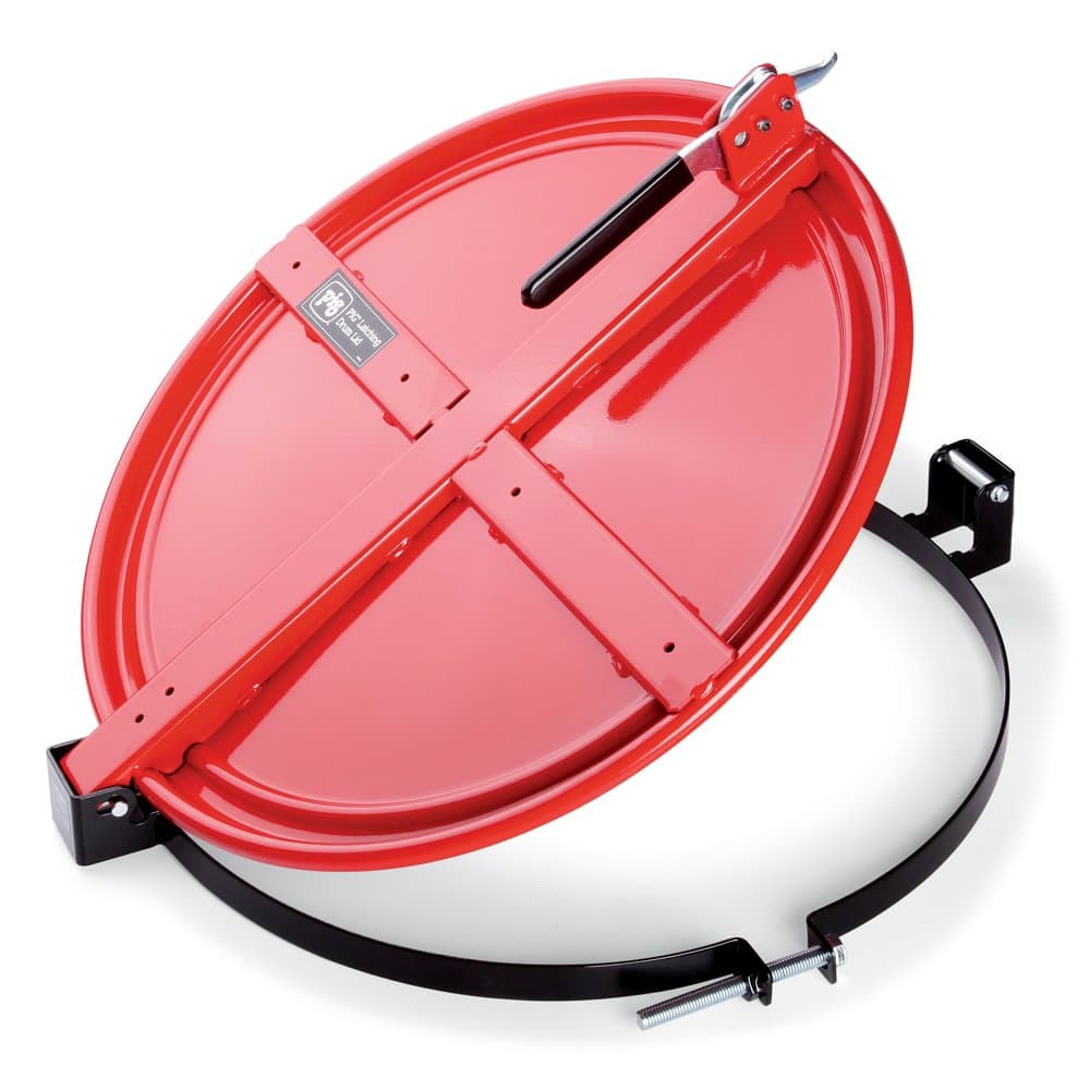 New Pig DRM659-RD Latching Drum Lid para tambores de 55 Gal - Rojo