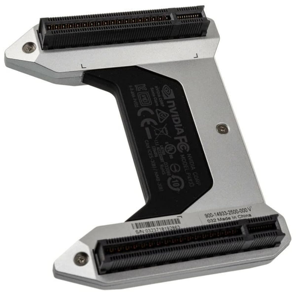 Puente NVLINK NVIDIA GeForce RTX de cuatro ranuras - 80 mm 900-14933-2500-000