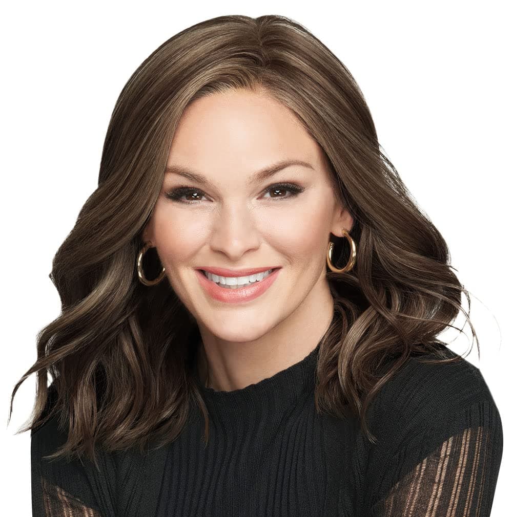 Hair u wear Raquel Welch Wavy Day media melena con ondas SS4/10 Shaded Iced Java, talla estándar