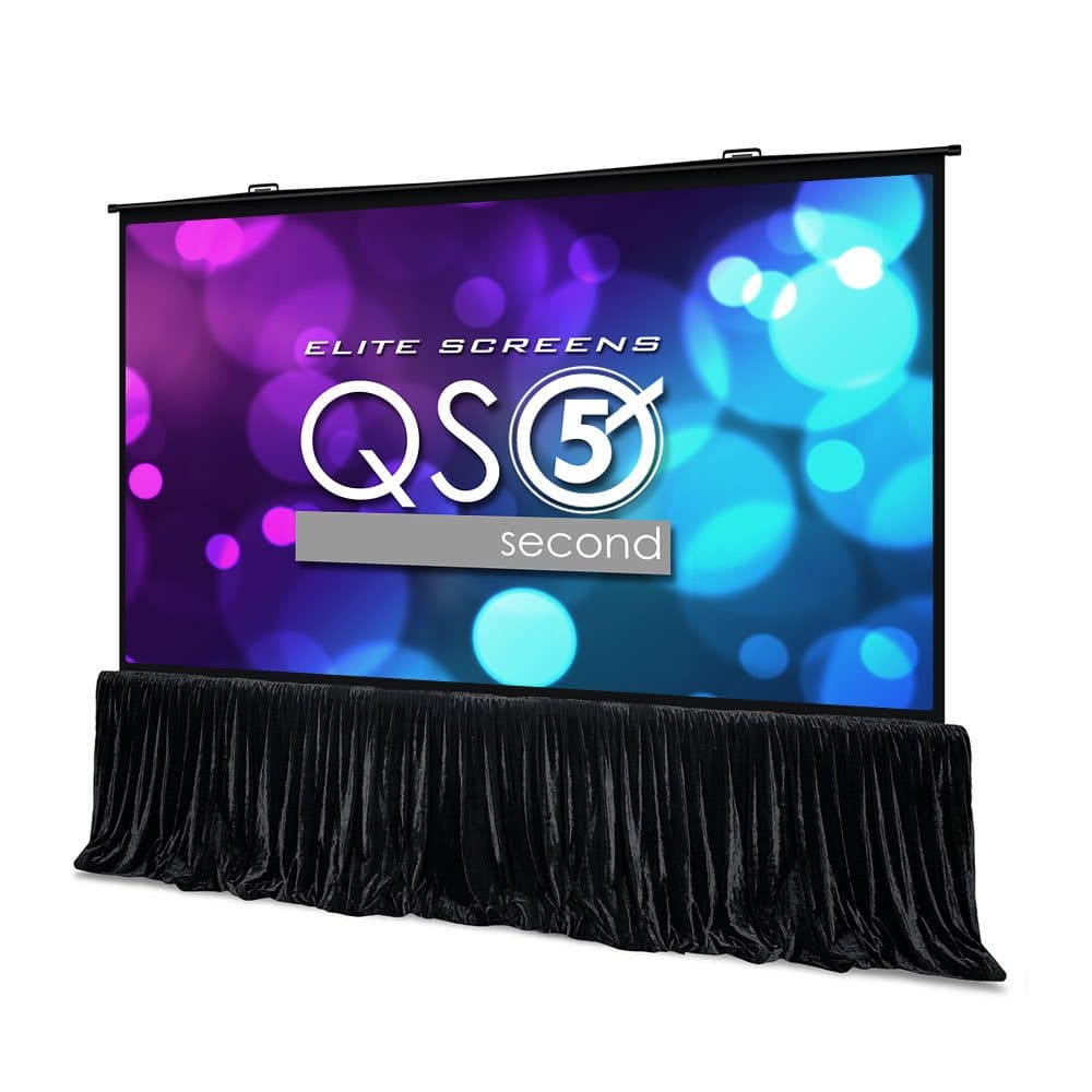 Elite Screens QuickStand 5-Second Series 180-INCH 16:9 Manual Pull Up Projector Screen QS180HD
