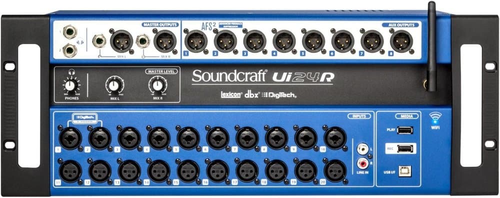 Soundcraft Ui24R Mezclador Digital y Grabador USB Multitrack (Reacondicionado) Ui24R-cr