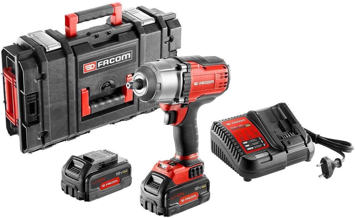 FACOM CL3.CH18SP2 - Llave de impacto 1/2" 18V de alto rendimiento con 2 baterías 5Ah