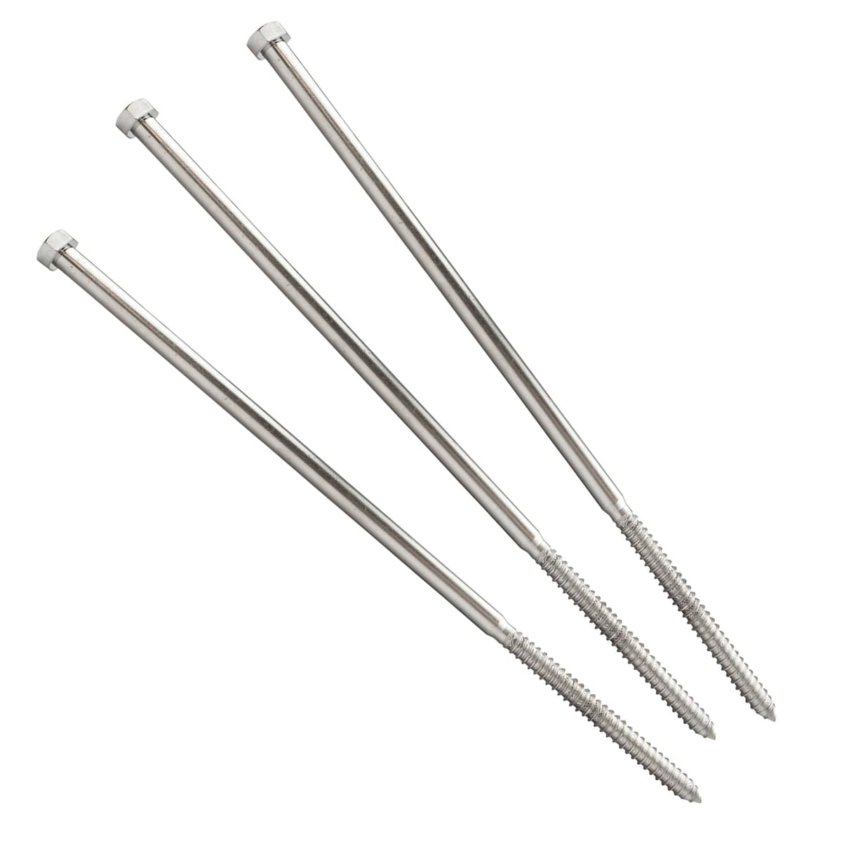 Conquest Lag Bolt 5/8" x 20" hex, 18-8 acero inoxidable, rosca gruesa (10 pack) LB4SS-58X20-10PK