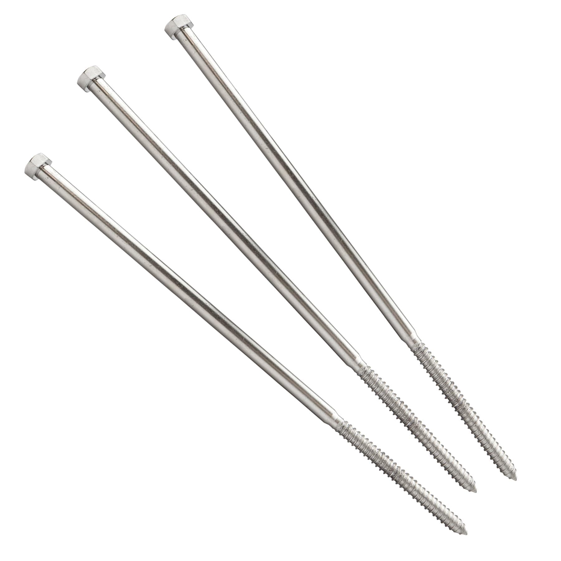 Conquest Lag Bolt 5/8" x 20" hex, 18-8 acero inoxidable, rosca gruesa (10 pack) LB4SS-58X20-10PK