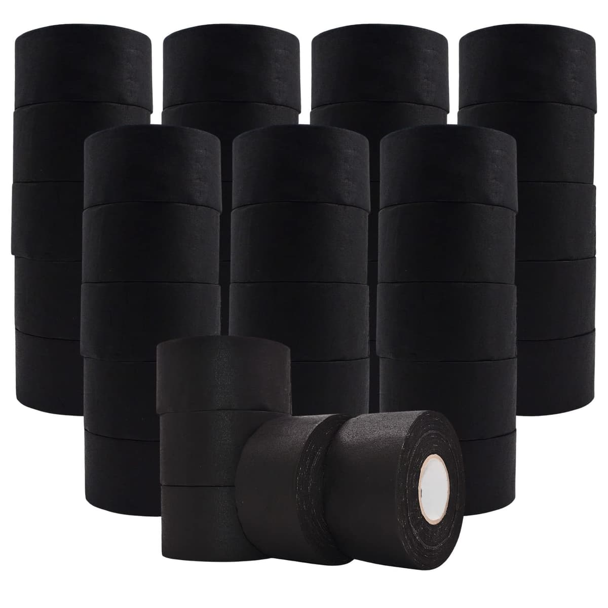 WOD FTC14 Cinta de Fricción negra 2 inch x 60 ft (Case of 40) - Cinta para arneses y deportes, resistente a altas temperaturas WOD CFT-15-BL