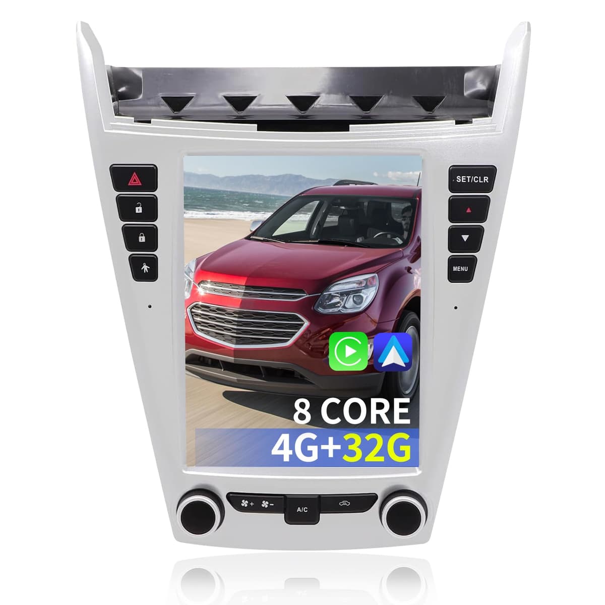 Toeeklsa Car Radio para Chevrolet Equinox / Explorer 2010-2017 - Android 12, Pantalla 9.5", CarPlay/Android Auto, DSP, 4+32GB