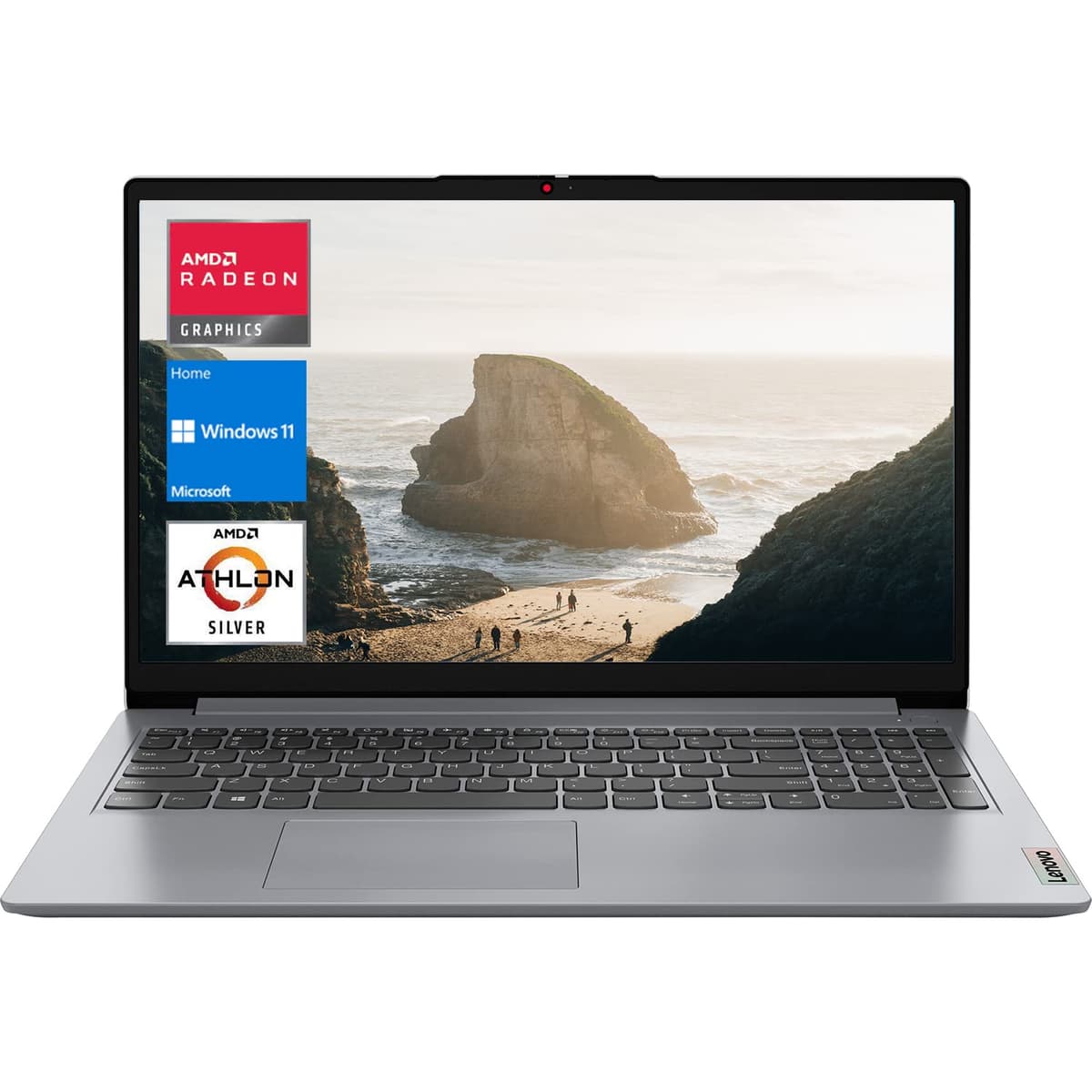 Lenovo Ideapad 1 Laptop, pantalla HD de 15.6", AMD Athlon Silver 3050U, 20GB RAM, 2TB SSD PCIe + 128GB eMMC, webcam, HDMI, USB-C, Wi-Fi 6, lector de tarjetas, Windows 11 Home