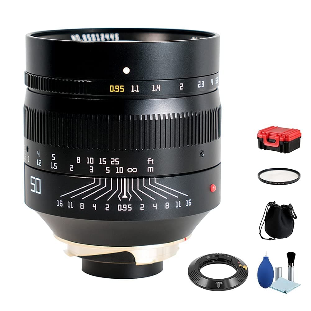 TTArtisan 50mm F0.95 (Leica M) - Lente manual + adaptador para Hasselblad X1D Black With X1D Adapter