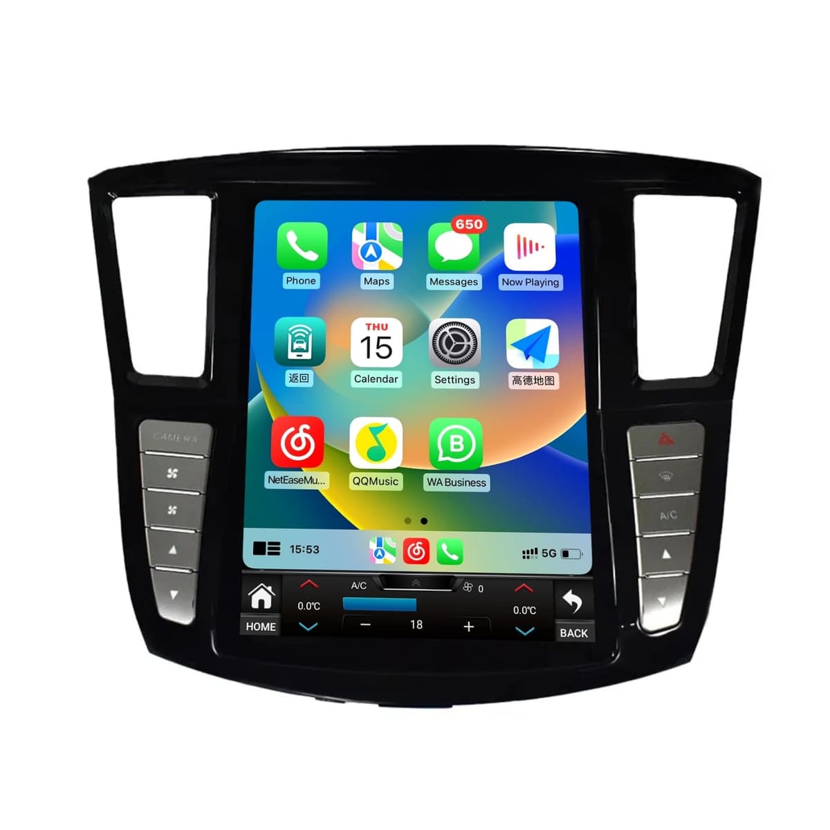 SHZSR 12.1" Radio Auto para Infiniti QX60 (2016-2020) 128 GB, Android 11, GPS, DSP, 4G y CarPlay 367-153-998