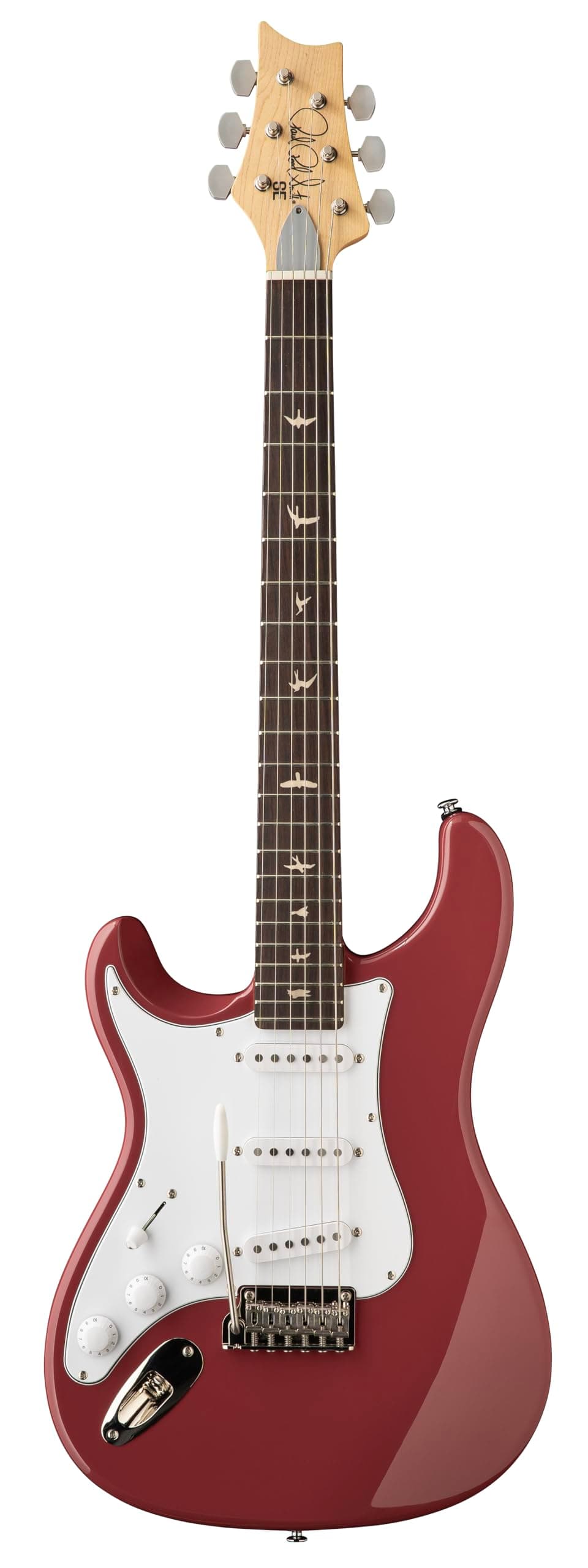 PRS SE Silver Sky Rosewood Board Lefty Derby Red con Estuche 116260::2R: