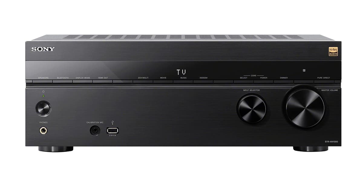 Sony STR-AN1000 Receptor A/V 7.2 CH para Cine en Casa con Sonido Surround 8K (Reacondicionado)