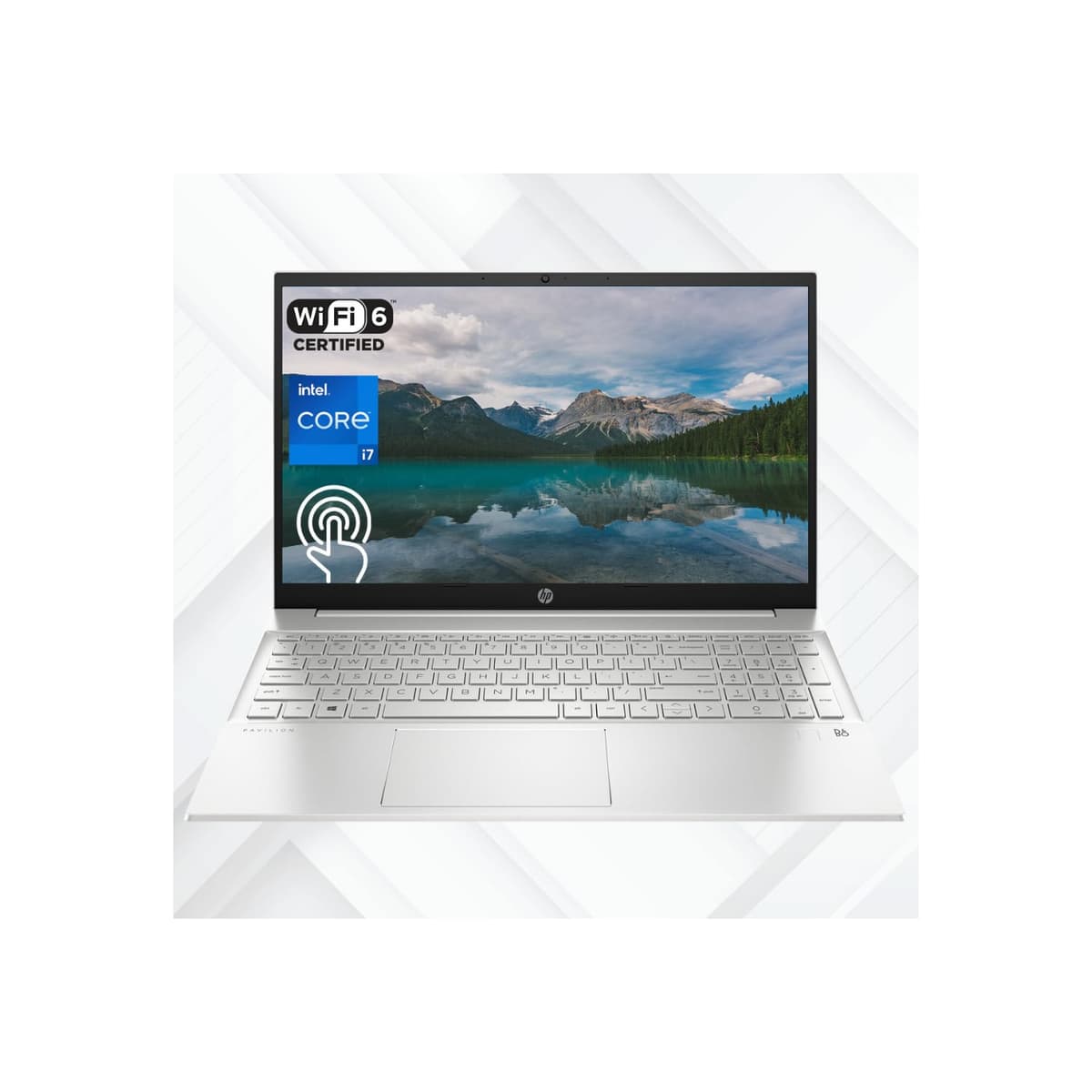 HP 2024 Pavilion Laptop, 15.6" FHD Touchscreen, Intel i7-1355U, 32GB RAM, 1TB PCIe SSD, Windows 11 Home, Silver TPN-Q245