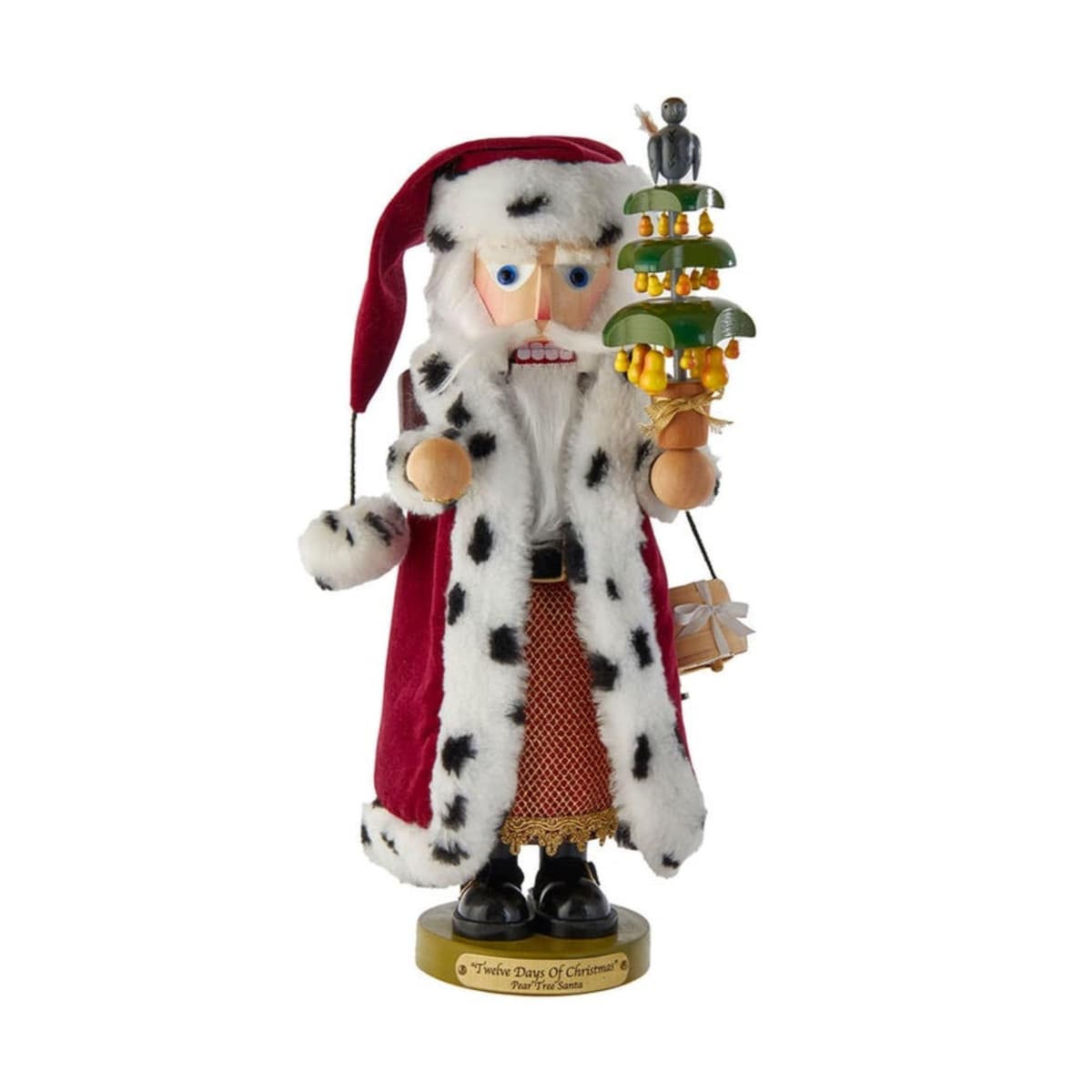 Steinbach Kurt Adler Edición Limitada Nutcracker Pear Tree Santa Musical 17.5" ES1881