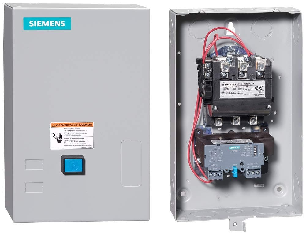 Siemens 14FUF82BF Arrancador de motor de servicio pesado, 3 fases, 13-52A, 120V