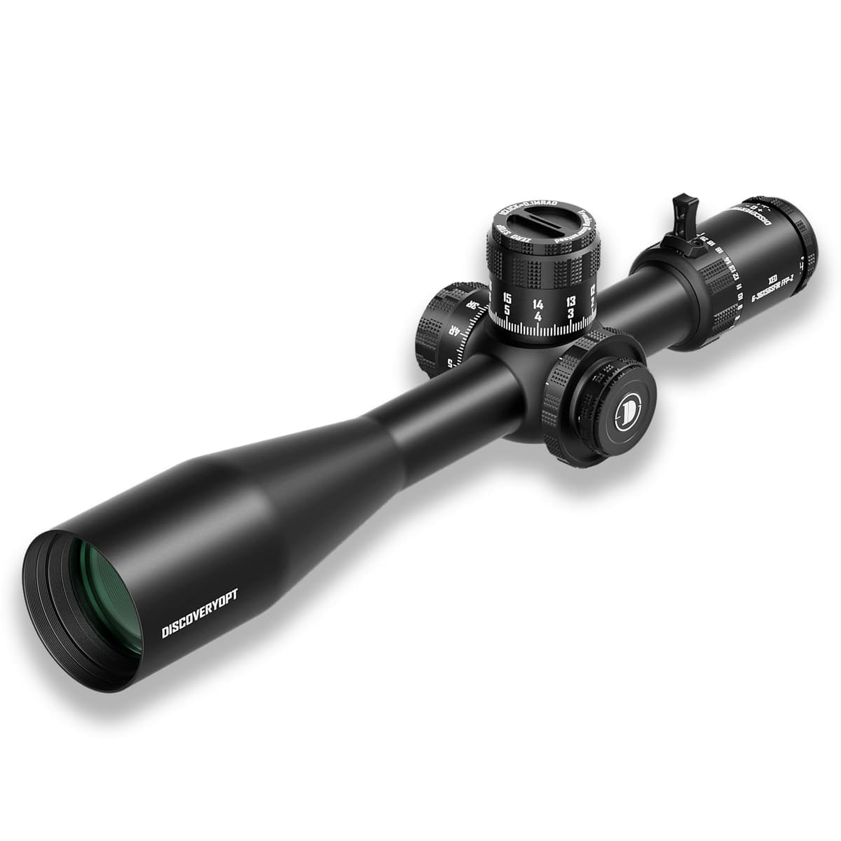 DISCOVERYOPT XED 6-36x56mm PRS Rifle Scope FFP 0.1 MRAD Retícula iluminada con Zero Stop 35mm Tube
