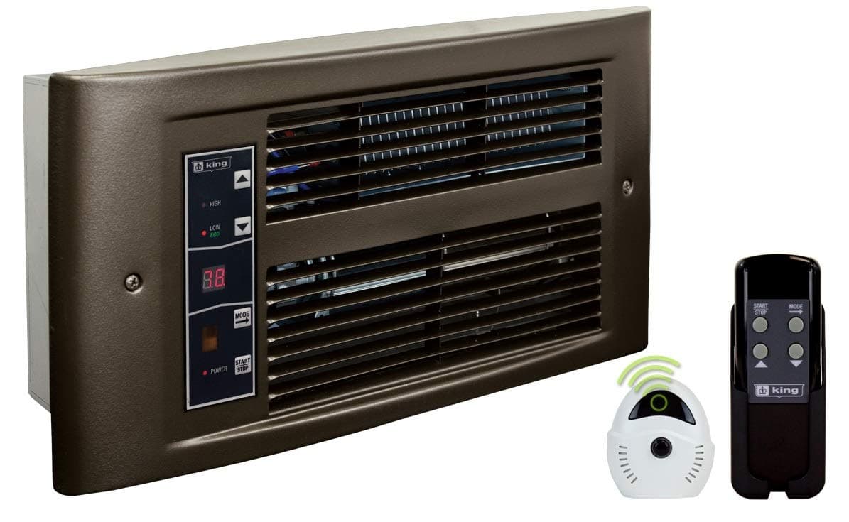 KING PX2417-ECO-OB-R PX ECO2S Calefactor eléctrico de pared de 2 etapas (Bronce aceitado, 1750W / 240V)