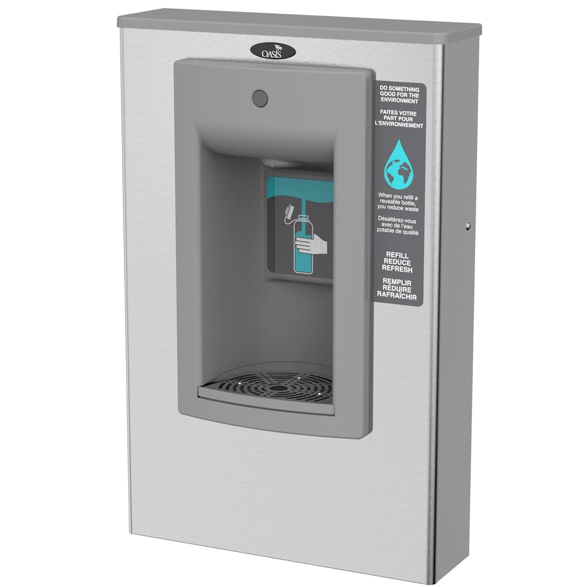 Oasis PWSMEBF llenador de botellas manos libres de pared (no refrigerado)