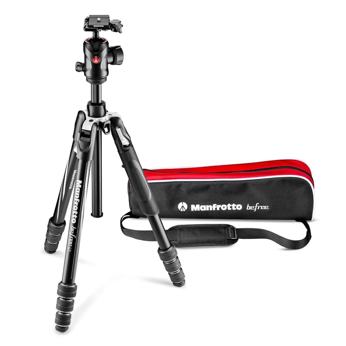 Manfrotto Befree GT MKBFRTA4GT-BH Trípode de aluminio 4 etapas con rótula ball head MH496-BH