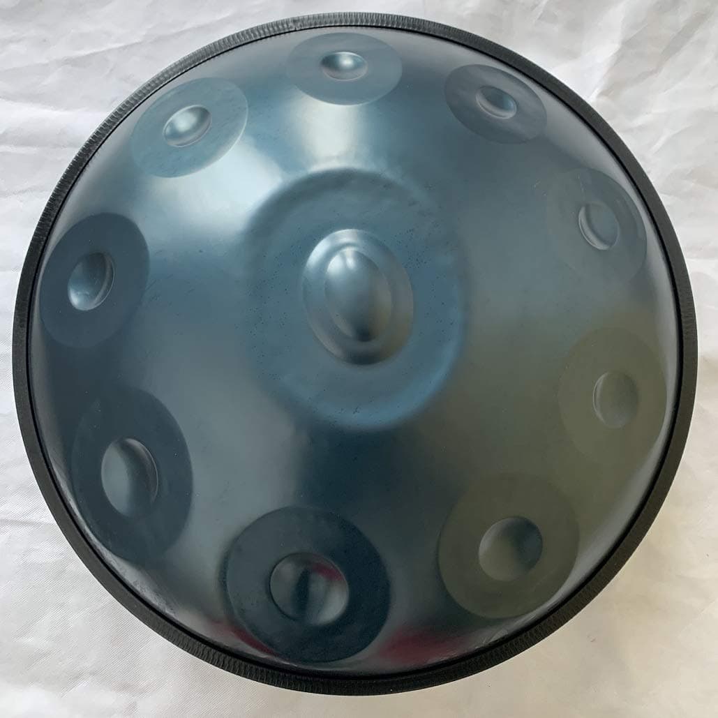 jc Handpan 22" Nitriding Versión Mejorada 10 Notas re menor / fa mayor (Azul Oscuro)