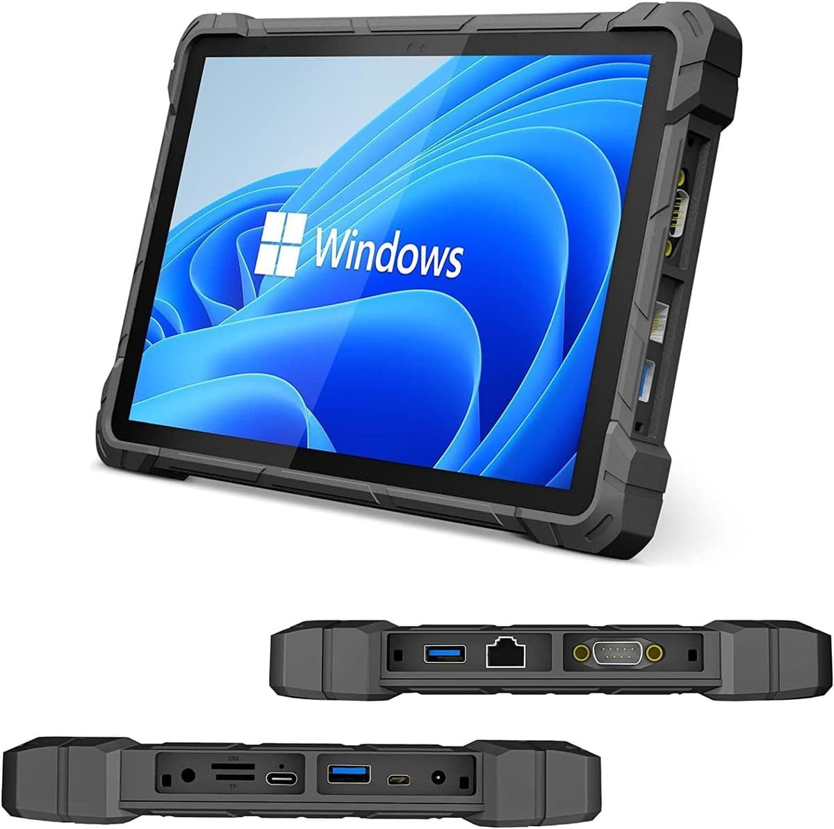 HEIGAOLAPC Tablet Rugerizada HEIGAOLA Win 11 Pro, Celeron Quad-Core 8GB RAM/128GB ROM, Tablet Windows 4G LTE GPS FHD 10.1 PULGADAS Pantalla Táctil HDMI2.0 IP67 Impermeable, Batería 16000mAh, BT 5.2 WiFi 5 Ethernet F7G-Pro Version