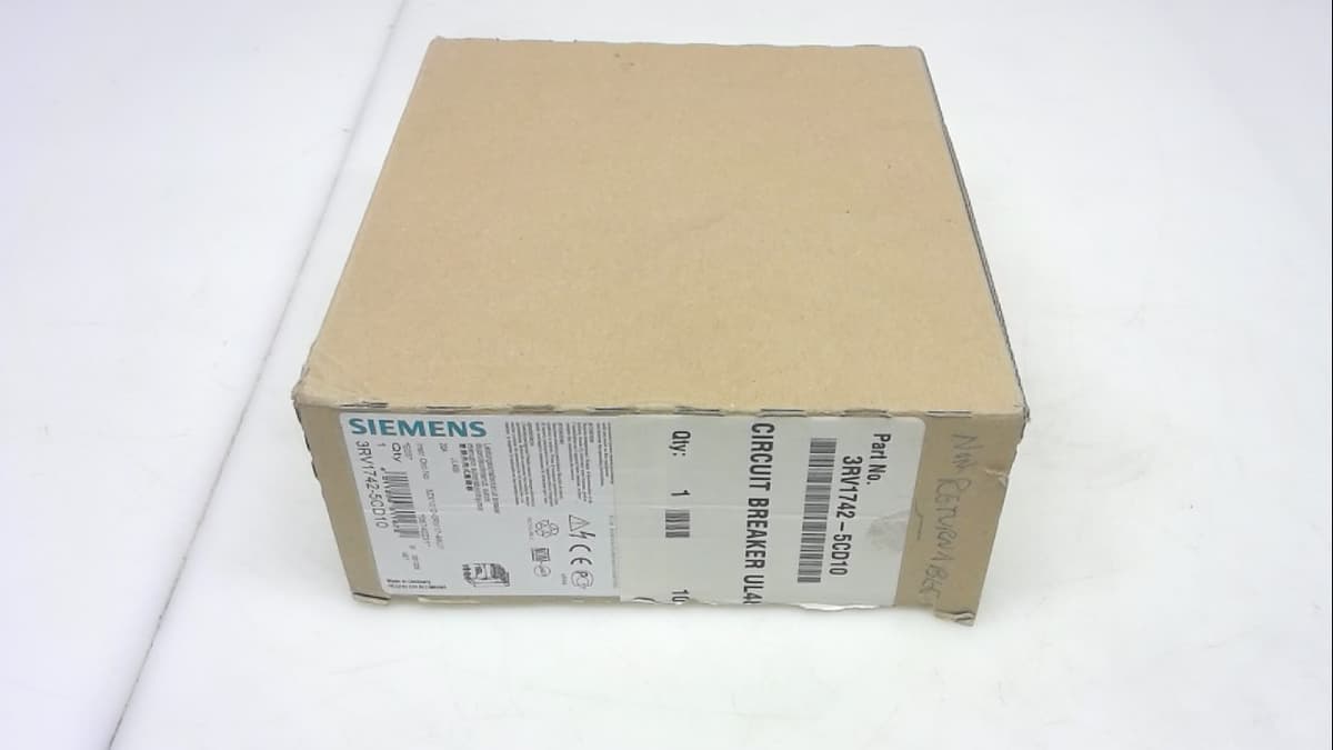Siemens 3RV17 42-5CD10 Interruptor automático 20A, disparo instantáneo 260A, capacidad de cortocircuito 65kA