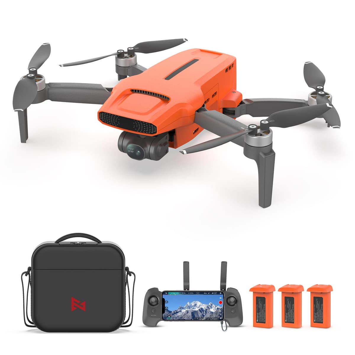 FIMI Mini 3 Drone 4K 48MP Gimbal 3-Ejes 9KM Transmisión 96min Vuelo AI Night Vision 3 Baterías X8 MINI3-3