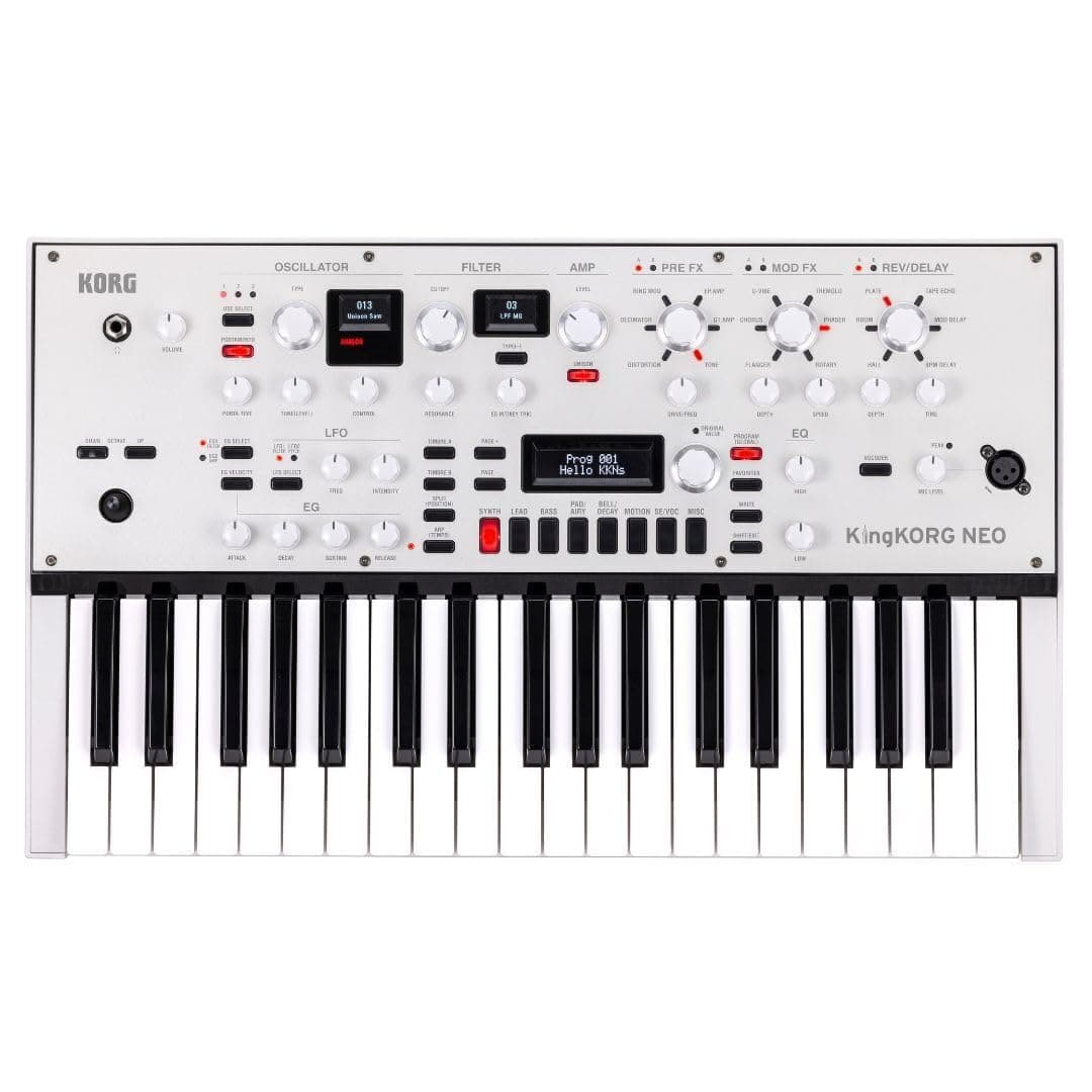 Korg KingKORG NEO Sintetizador con 24 voces, vocoder de 16 bandas y arpegiador de 8 pasos