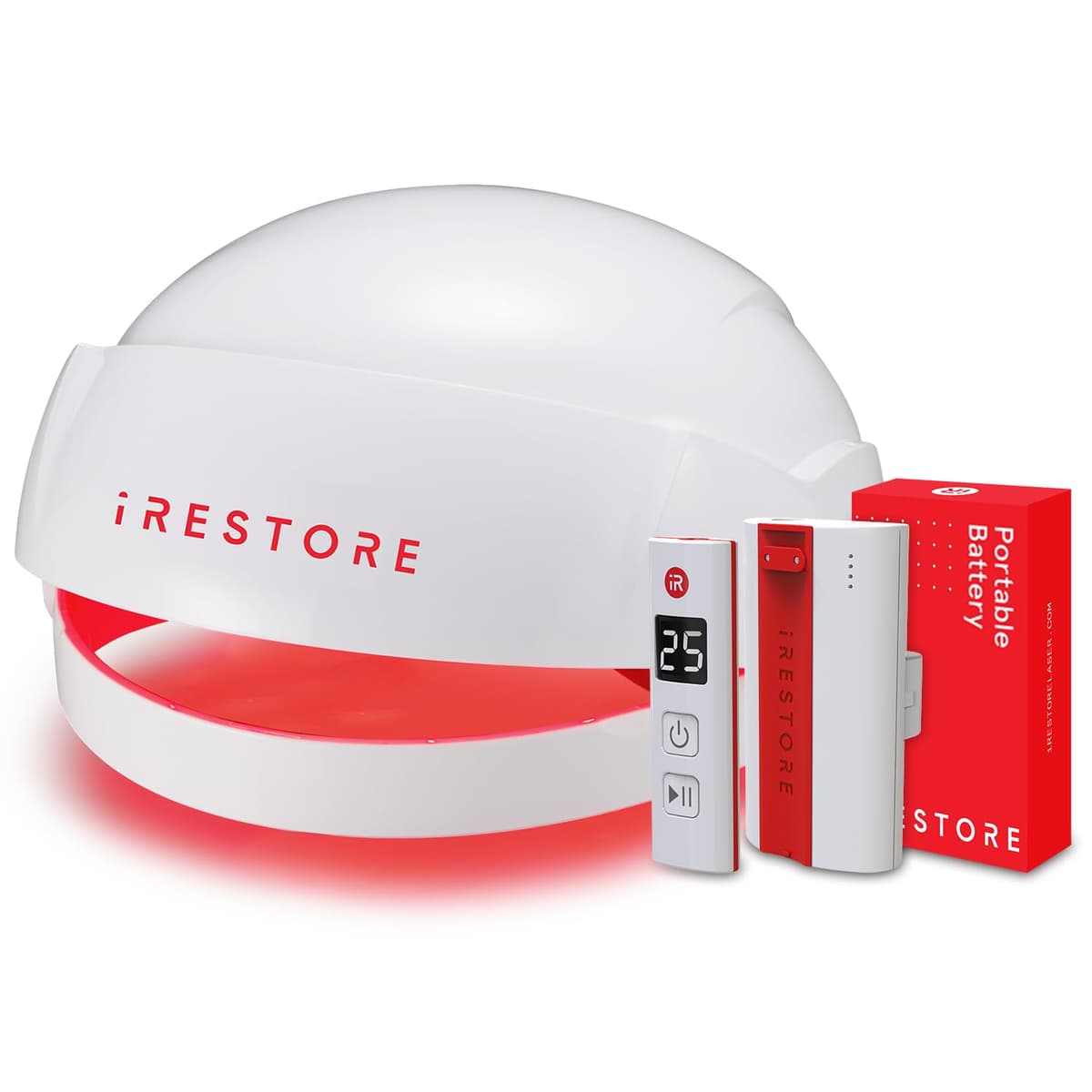 iRestore Essential Laser Hair Growth System + Rechargeable Battery Pack - FDA Cleared Parent