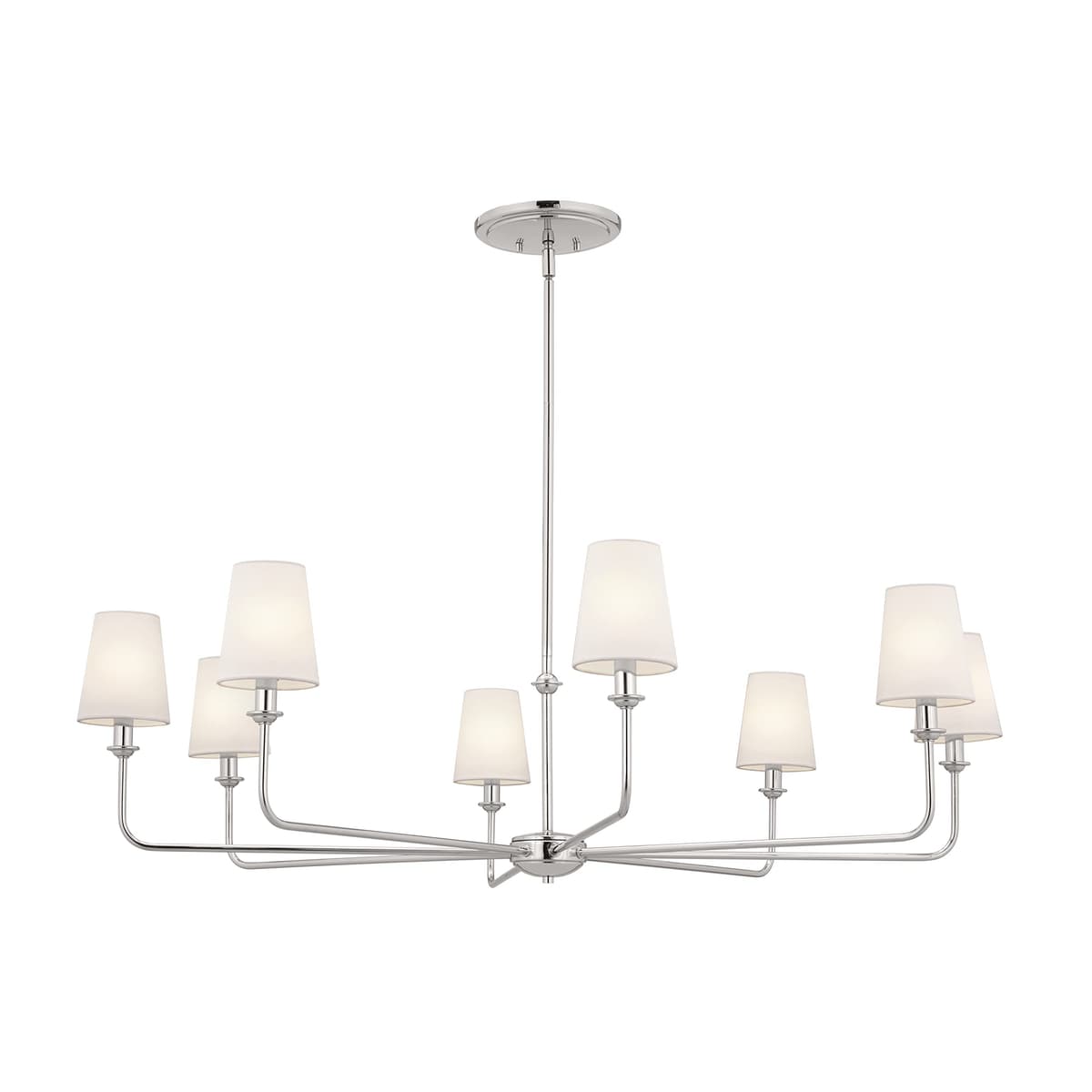 Kichler Pallas candelabro 8 luces polished nickel 42.75" x 15.75" (52517PN)