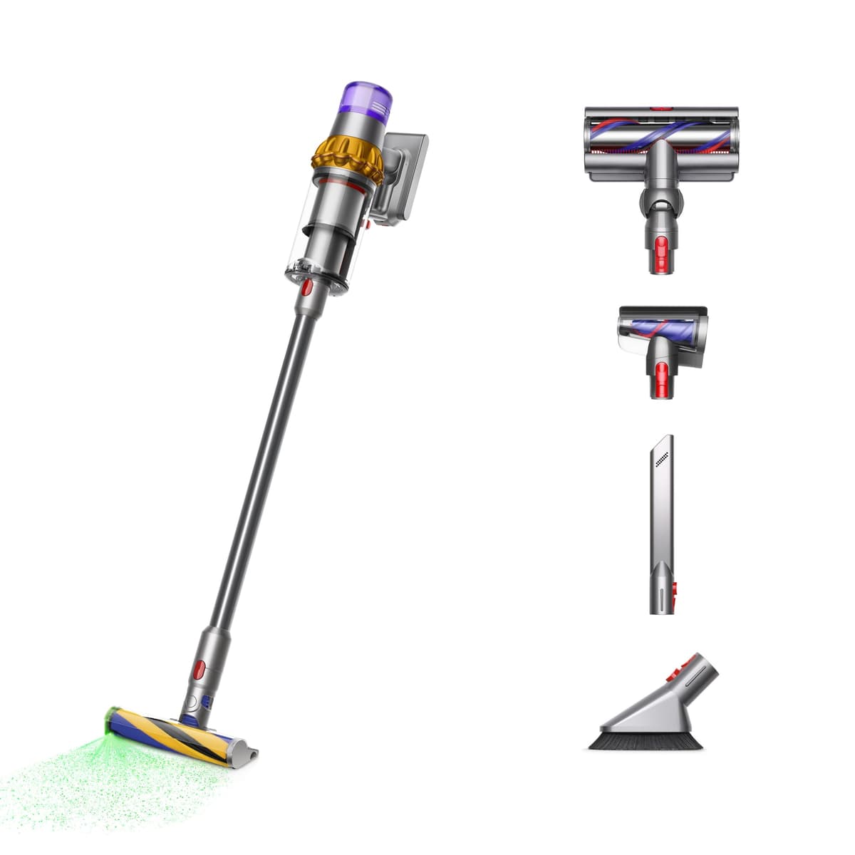 Dyson V15 Detect Plus Aspiradora Inalámbrica con Detección de Polvo y Pantalla LCD 481770-01