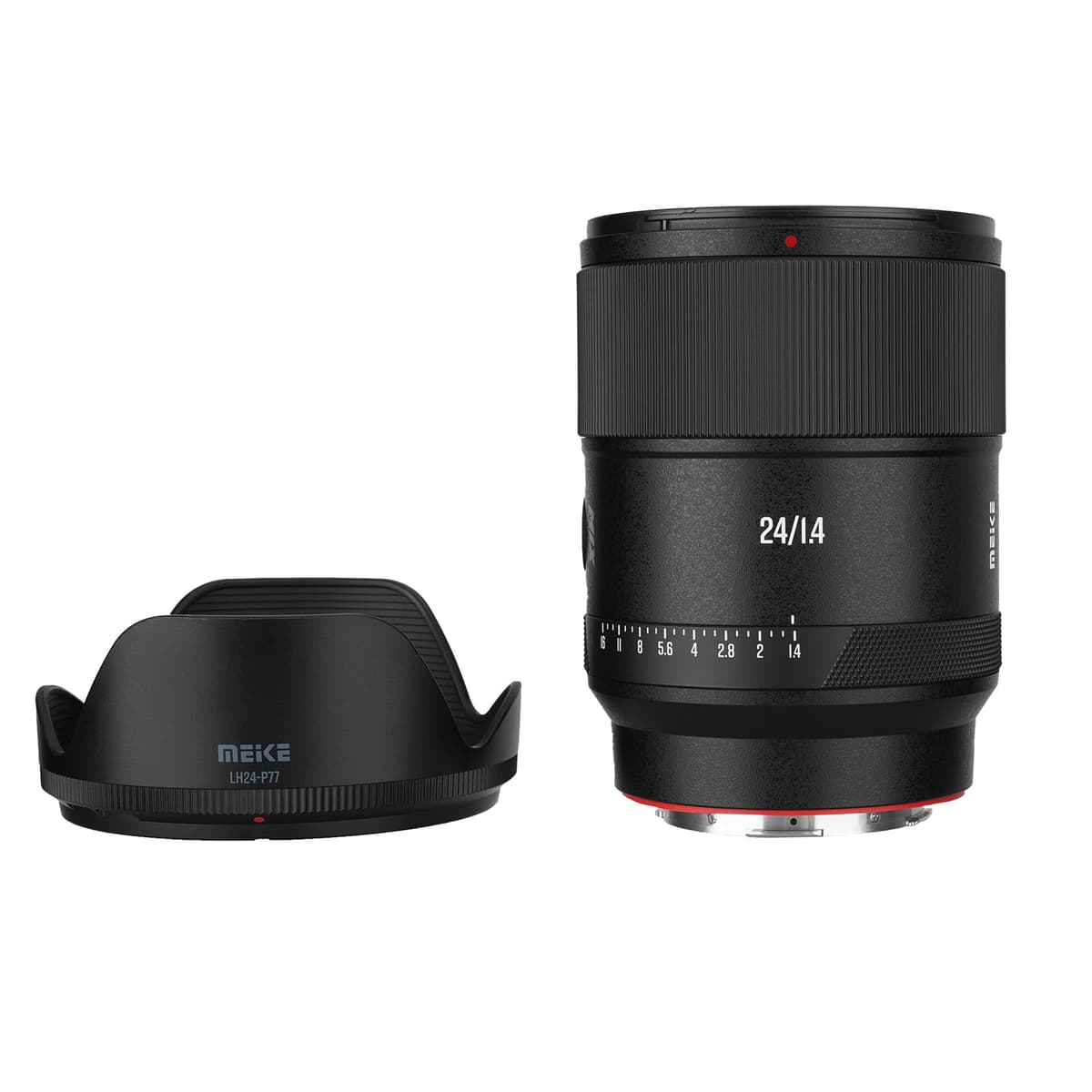 Meike AF 24mm F1.4 Gran Angular Ultra, Autofocus, Gran Apertura STM, Full Frame, Alta Resolución 10K, Lente Prime Compatible con Cámaras Panasonic Lumix Sigma L S1H S1 S5 S5 Mark II S1R S9 SL SL2 MK-2414FFSTM-L