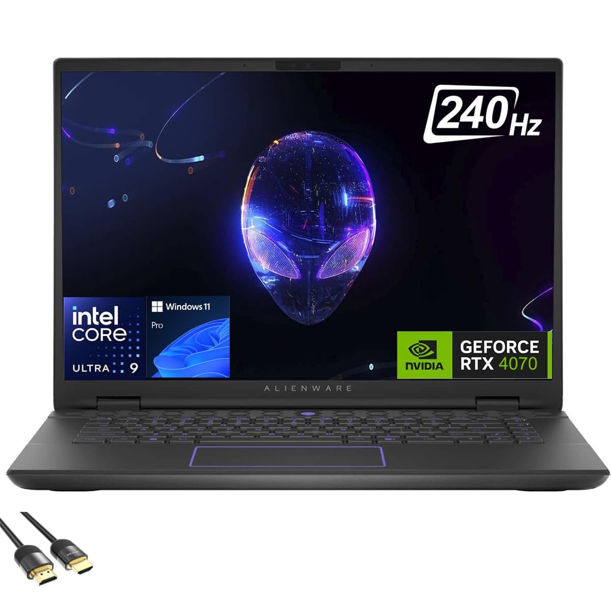 Dell Alienware m16 R2 16" QHD+ 240Hz, Ultra 9-185H, RTX 4070, 64GB DDR5, 2TB PCIe 4.0, Wi-Fi 7, Windows 11 Pro AWm16