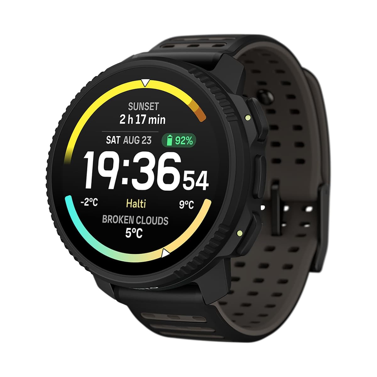 SUUNTO Vertical 2 Reloj Deportivo GPS, Pantalla Táctil AMOLED Brillante de 1.5”, Linterna LED, Batería de 20 Días, Mapas Sin Conexión, Métricas de Entrenamiento y Recuperación, Doble GNSS, 115+ Modalidades Deportivas, Negro SS051204000