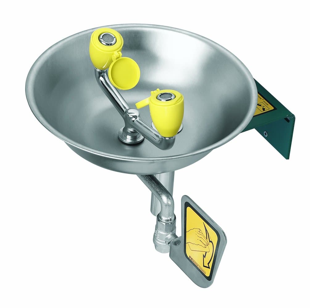 Speakman SE-582 Estación de Lavado de Ojos Montada en Pared con Tazón de Acero Inoxidable