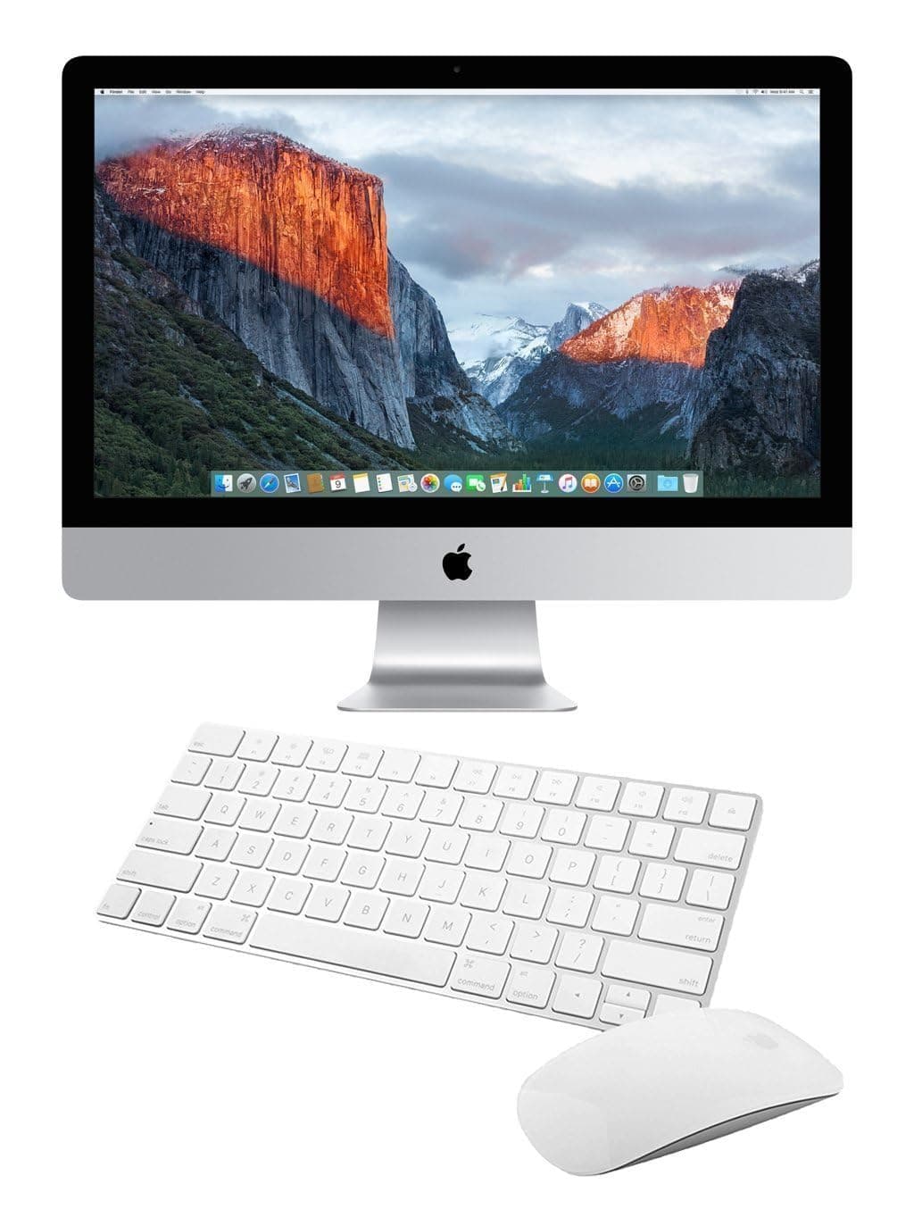 Apple iMac MK482LL/A 27 pulgadas Retina 5K (Intel Quad-Core i5 3.3 GHz, 8 GB RAM, Fusion Drive de 2 TB, macOS), Plateado (Reacondicionado) MK482LL/ACPO