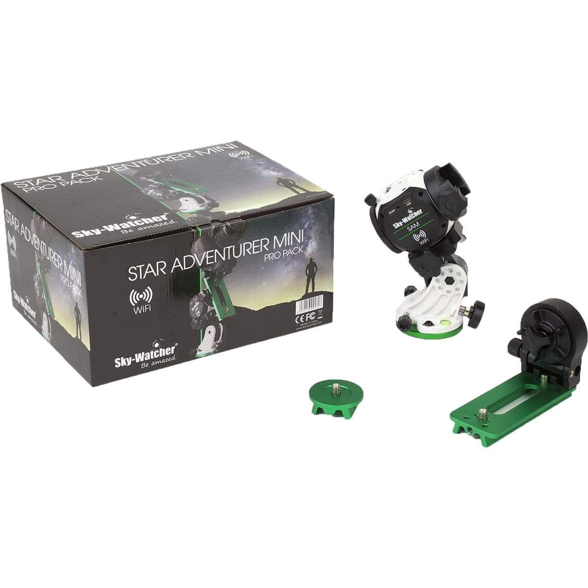 Sky-Watcher Star Adventurer Mini Pro Pack - Montura ecuatorial motorizada para cámaras DSLR: rastreador nocturno para astrofotografía, timelapse y panoramas S20582